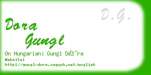 dora gungl business card